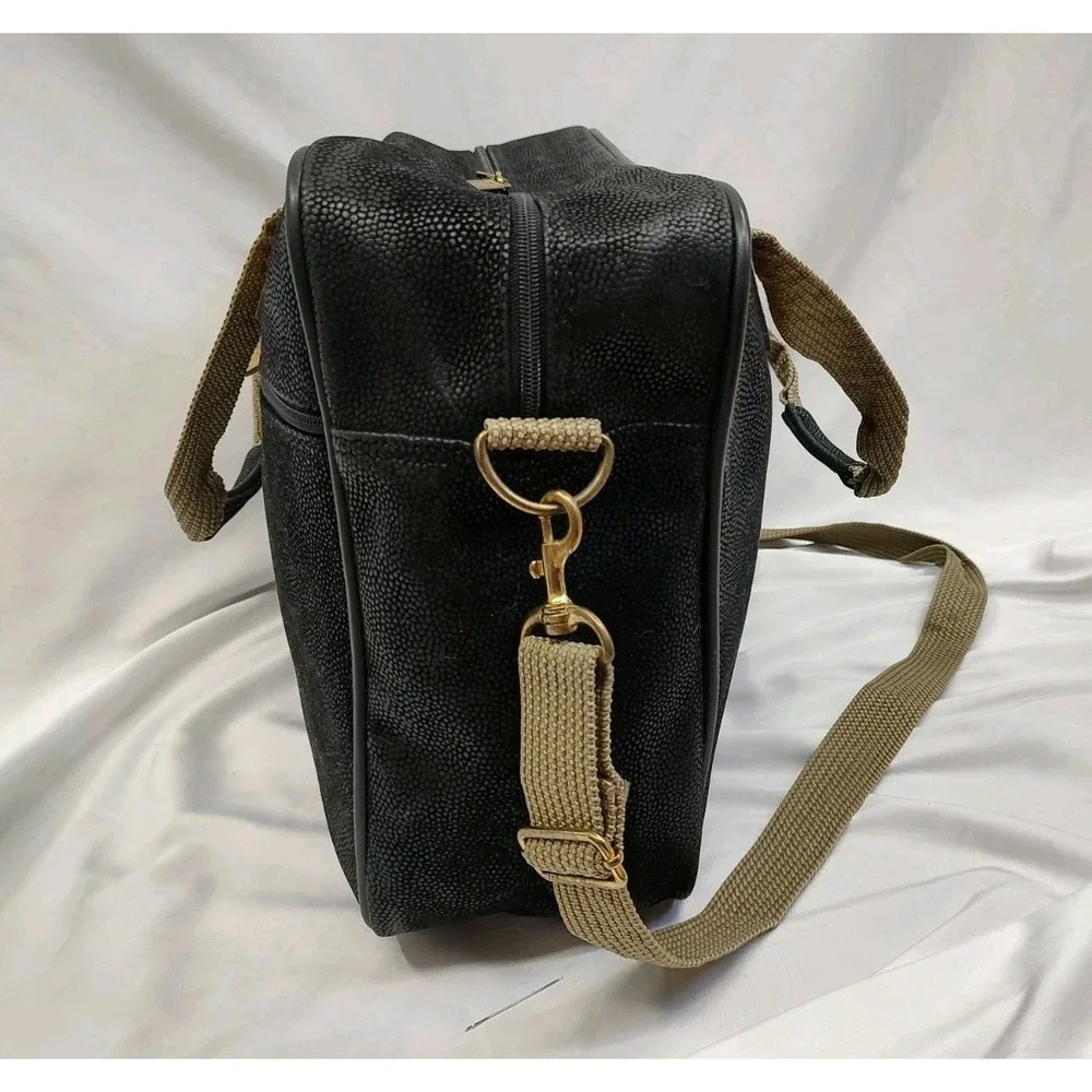 NOS Vintage London Fog Carry On Pontresina Removable Shoulder Strap Black